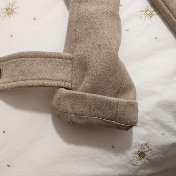 Zara Wool Blend Coat with Faux Fur Hood, Size Small - Picture 10 of 16